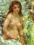naken flicka i solsken Pierre-Auguste Renoir